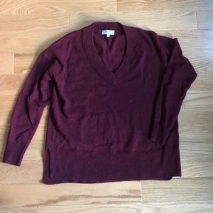 100% Cashmere Madewell V Neck Sweater